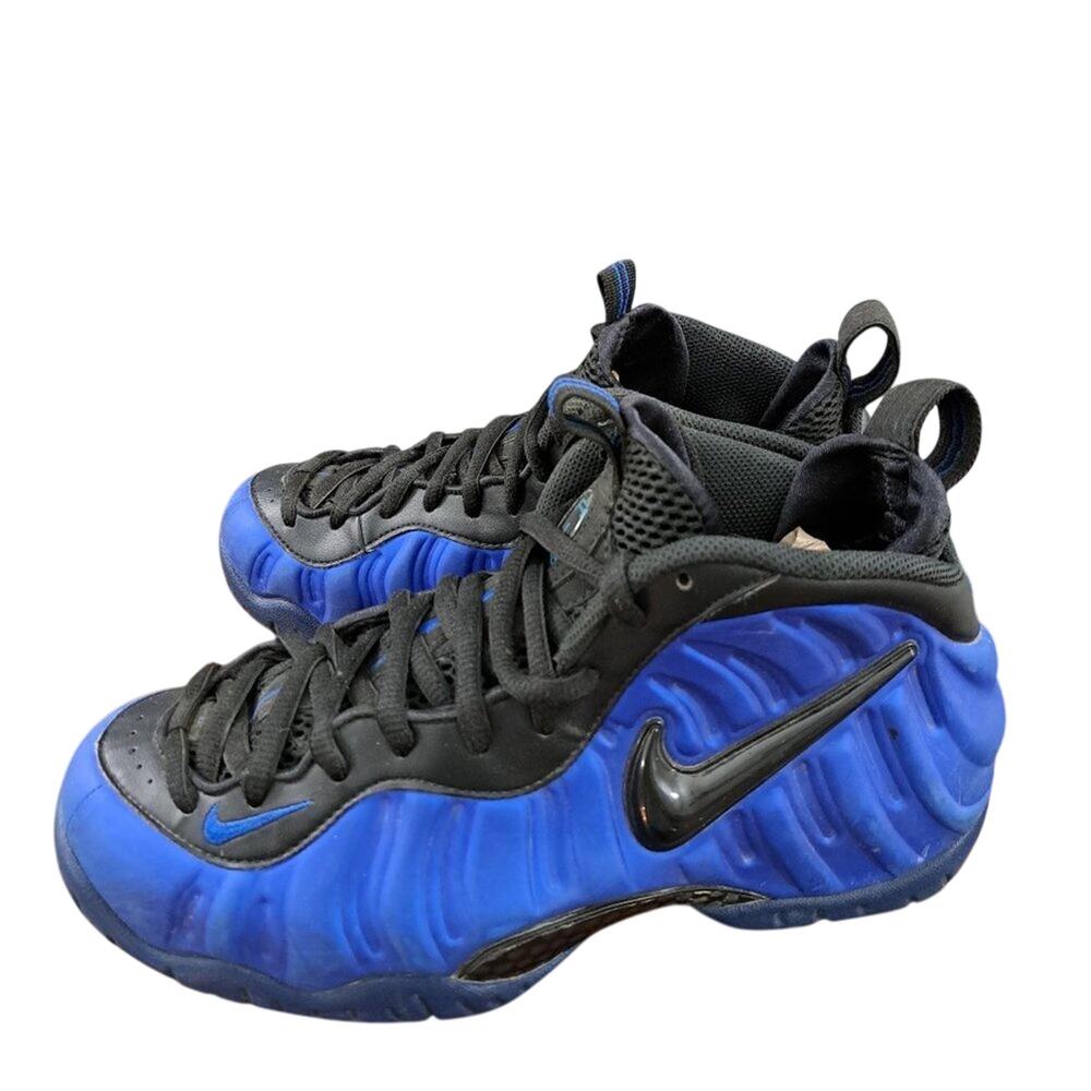 %NIKE AIR FOAMPOSITE PRO HYPER COBALT BLACK Sz 7.5 / A 35